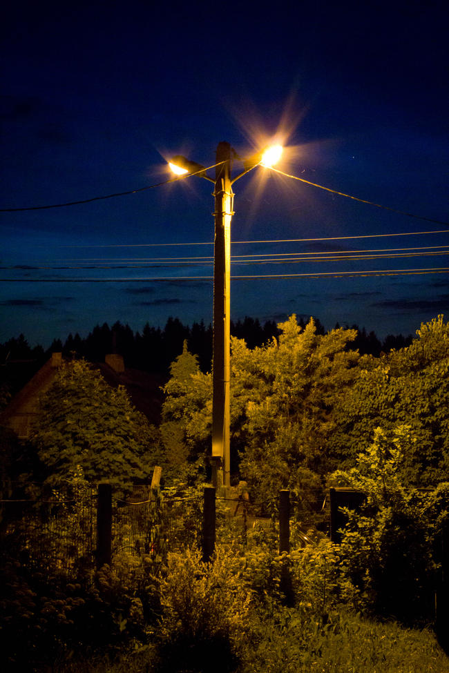 Фонарь ночью