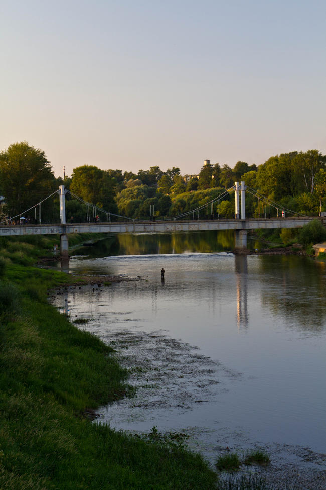 Рыбак на Тверце